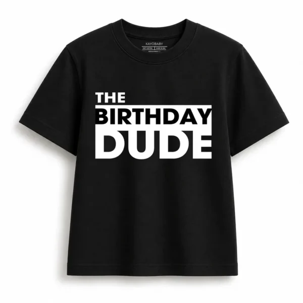 B_88cbe2a4-f851-4b85-aba9-f8fe904a957d The Birthday Dude Kids T-Shirt