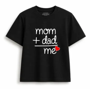 B_91ac5e0b-d8ed-4c3d-910d-5b9f922068ca Mom + Dad = Me Kids T-Shirt