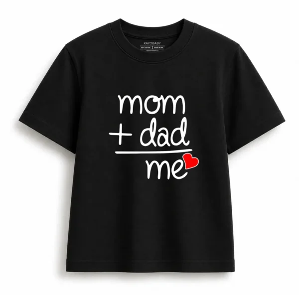 B_91ac5e0b-d8ed-4c3d-910d-5b9f922068ca Mom + Dad = Me Kids T-Shirt